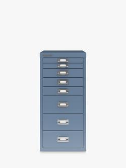 Bisley MultiDrawer 8 Drawer A4 Filing Cabinet, Blue