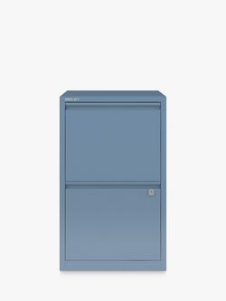 Bisley Home Filer 2 Drawer Filing Cabinet, Blue