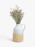 John Lewis Dipped Glaze Jug Vase, H23cm, Multi