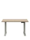 Bisley Sit & Stand Height Adjustable Oak Veneer Top Desk, 120cm