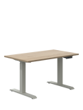 Bisley Sit & Stand Height Adjustable Oak Veneer Top Desk, 120cm