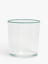 John Lewis Rim Glass Tumbler, 380ml