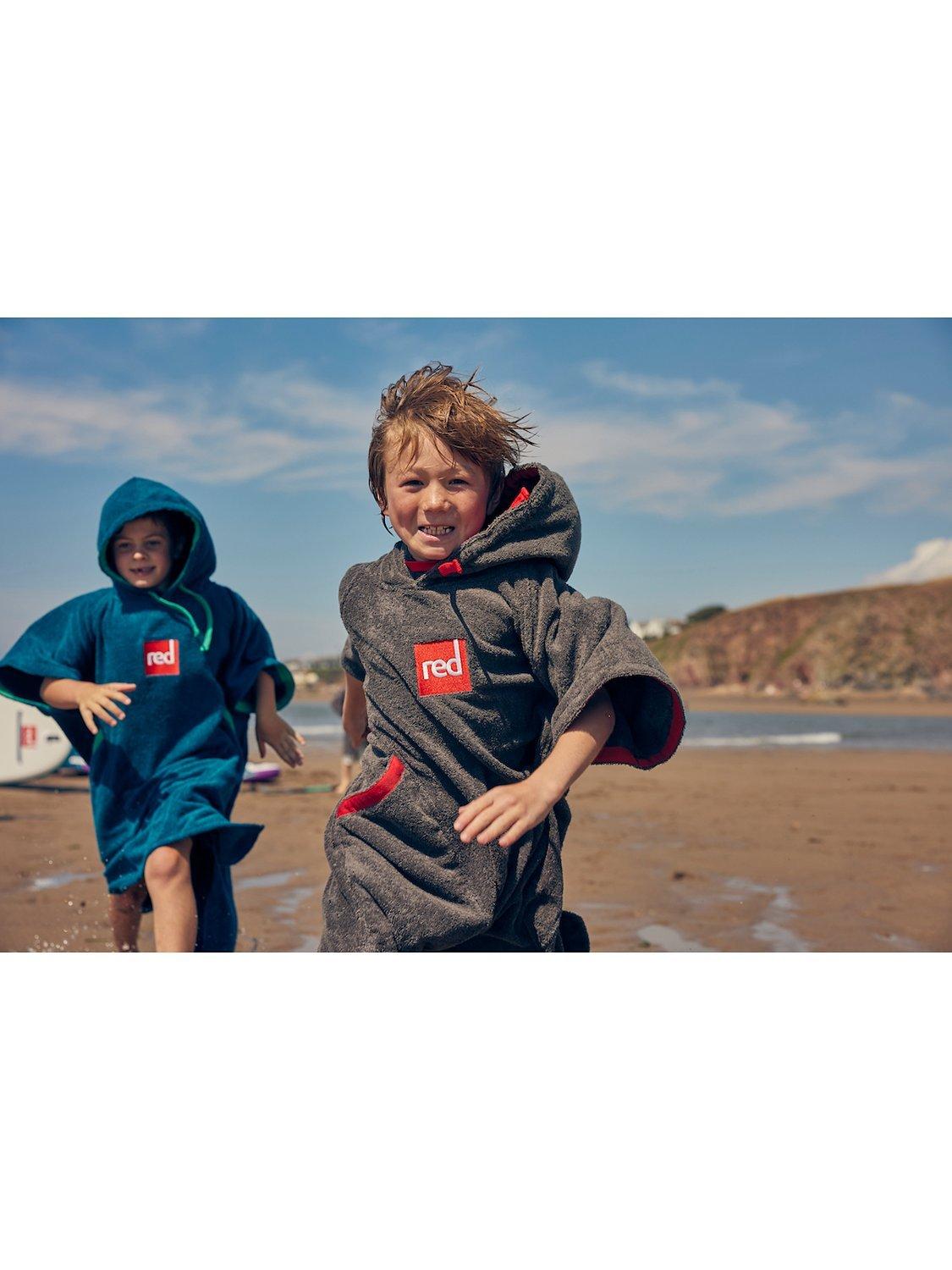 Product image 2 of 4, which shows Red Kids' Luxury Towelling Robe, Small, Grey