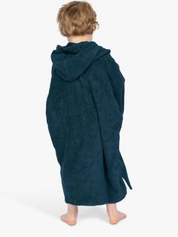 Red Kids' Luxury Towelling Robe, X-Small - view 2, Navy
