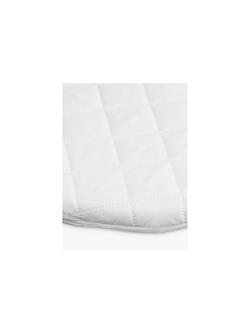 John Lewis Premium Fibre Moses Basket Mattress, 74 x 28cm - view 2, White