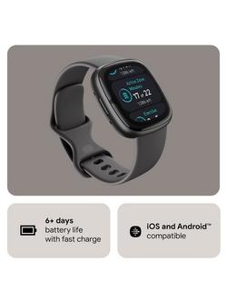 Fitbit Sense 2 Health and Fitness Smartwatch with Heart Rate Monitor - view 2, Shadow Grey/Graphite