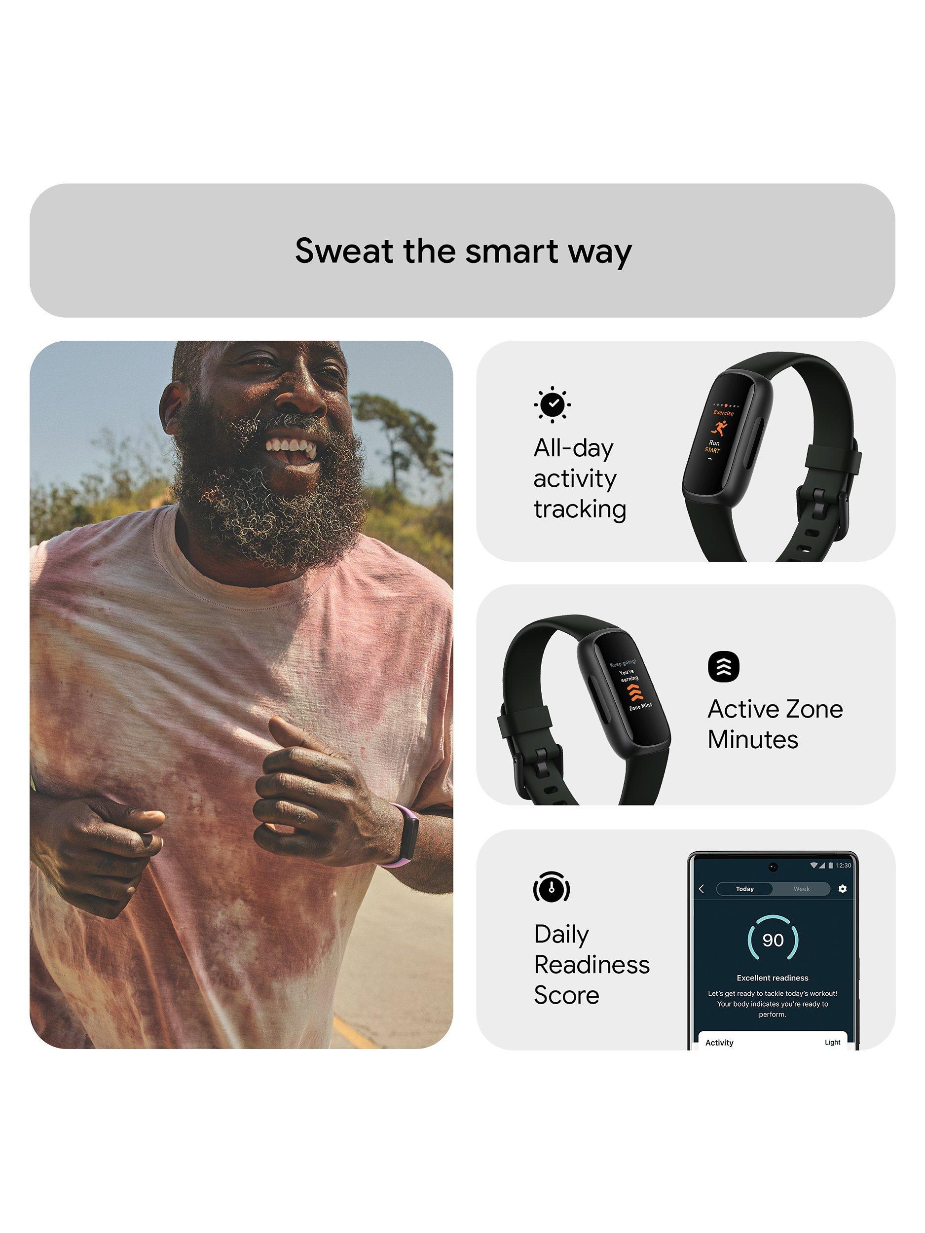 Fitbit Inspire 3 Health and Fitness Tracker with Heart Rate Monitor