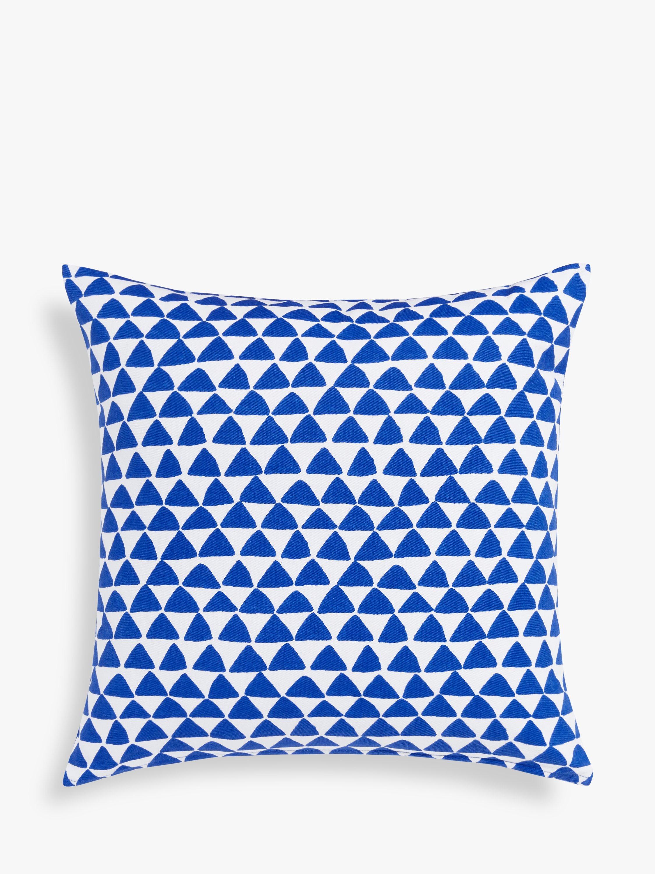 John Lewis ANYDAY Pyramid Indoor/Outdoor Cushion, Cobalt
