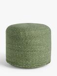 John Lewis Faux Jute Outdoor Pouffe, Green