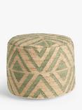 John Lewis Faux Jute Outdoor Chevron Pouffe