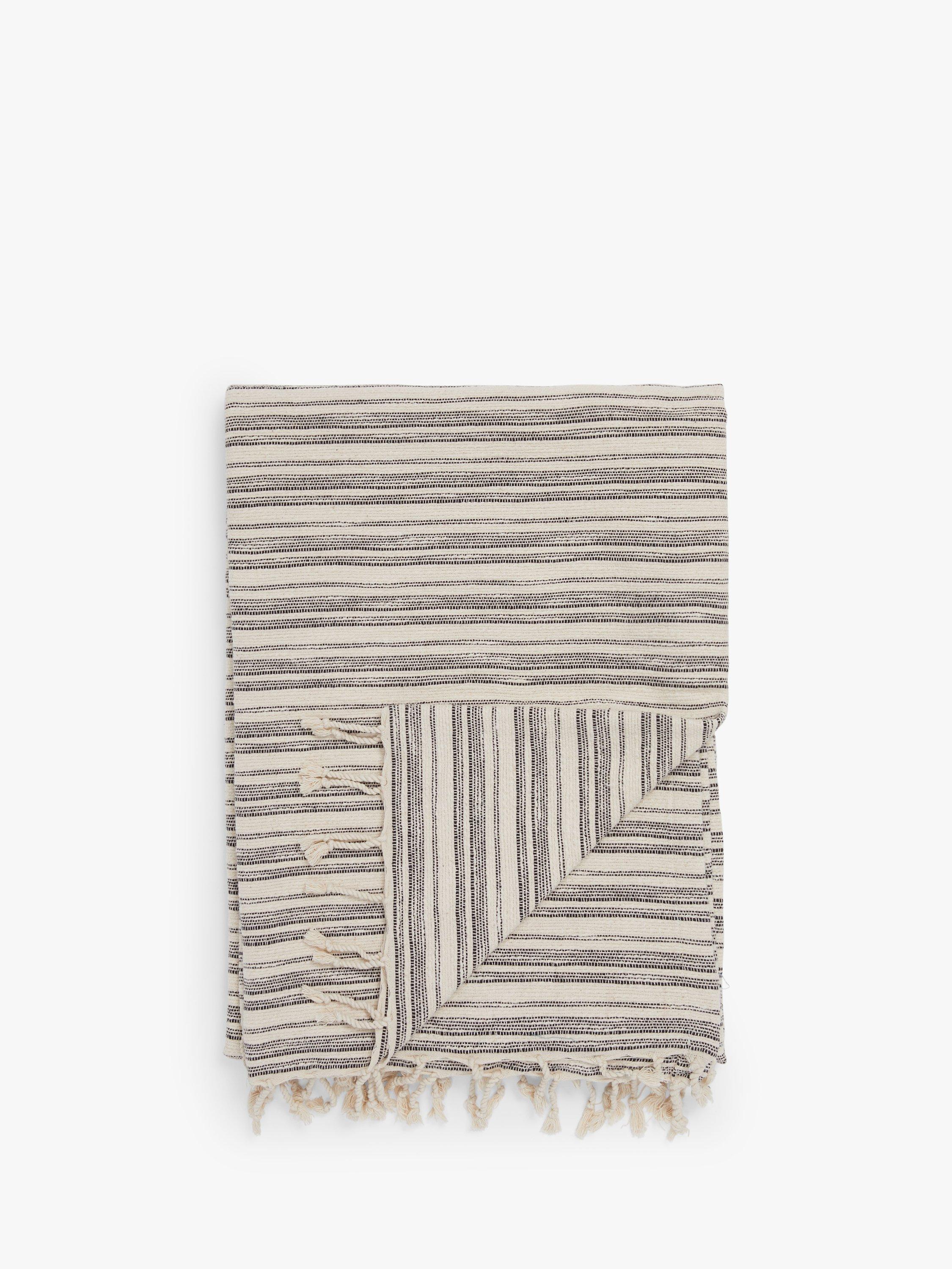 John Lewis Ripple Throw, Black