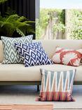 John Lewis Ikat Indoor/Outdoor Cushion, Rosemary