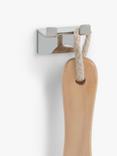 John Lewis Modernist Metal Double Hook, Silver