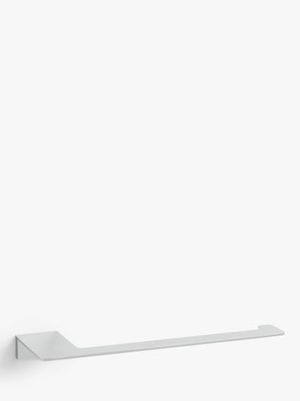 John Lewis Modernist Metal Towel Rail, Silver, Silver