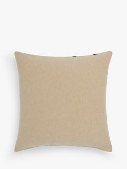 John Lewis Linen Stripe Cushion, Natural - view 2, Natural