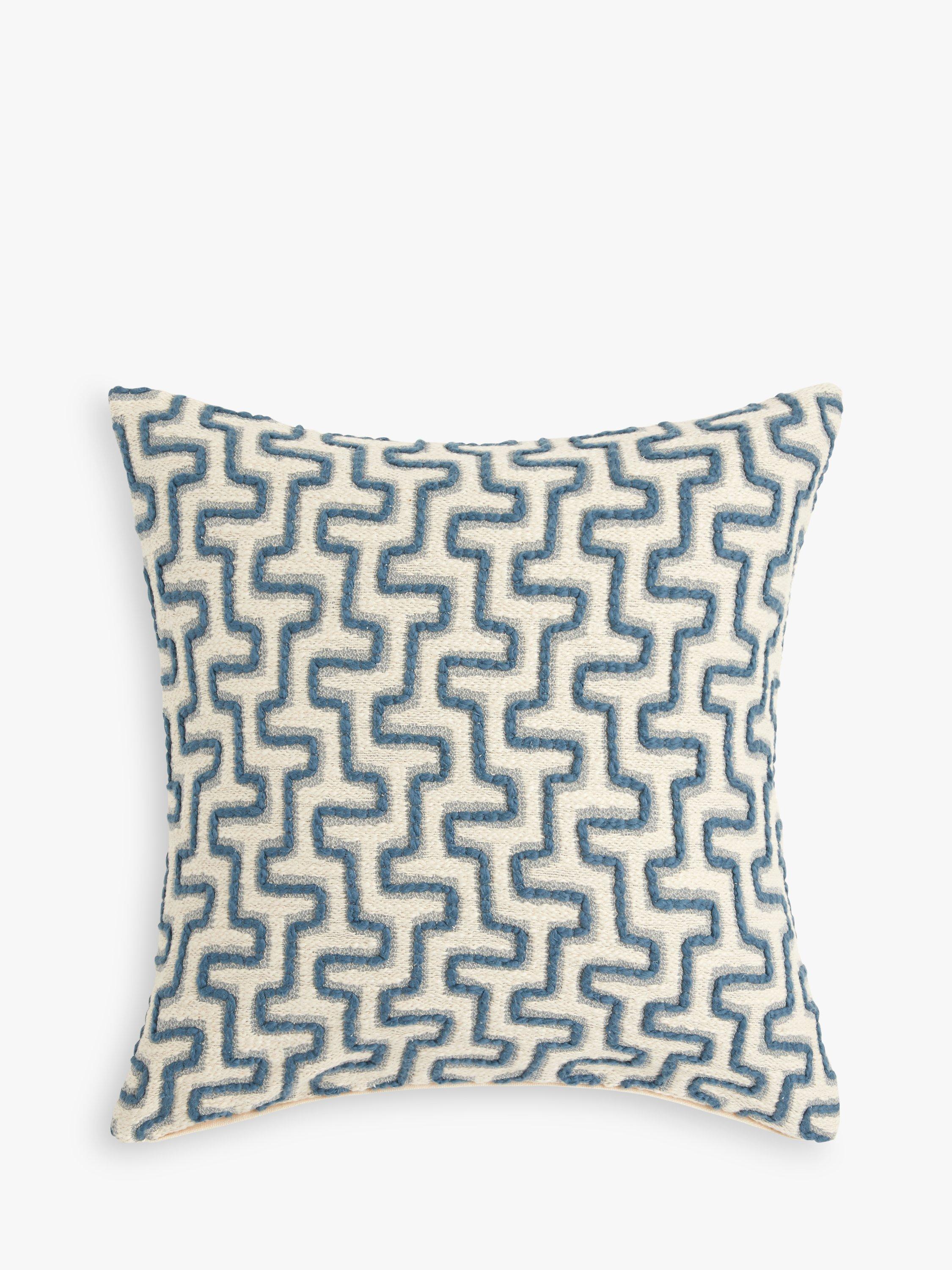 John Lewis Bloc Stitch Cushion, Night Sky