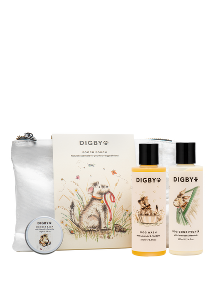Bramley Digby Dog Grooming Pooch Pouch Starter Kit, White