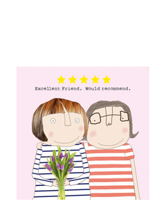 Rosie Made A Thing Five Star Friend Greeting Card