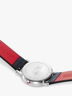 Mondaine A660.30314.11SBBV Unisex SBB Classic Vegan Leather Strap Watch, Black/White - view 2, Black/White