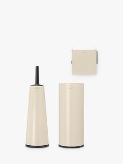 Brabantia ReNew Toilet Accessory Set, Soft Beige, Soft Beige