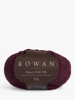 Rowan Alpaca Soft DK Yarn, 50g, Dark Burgundy