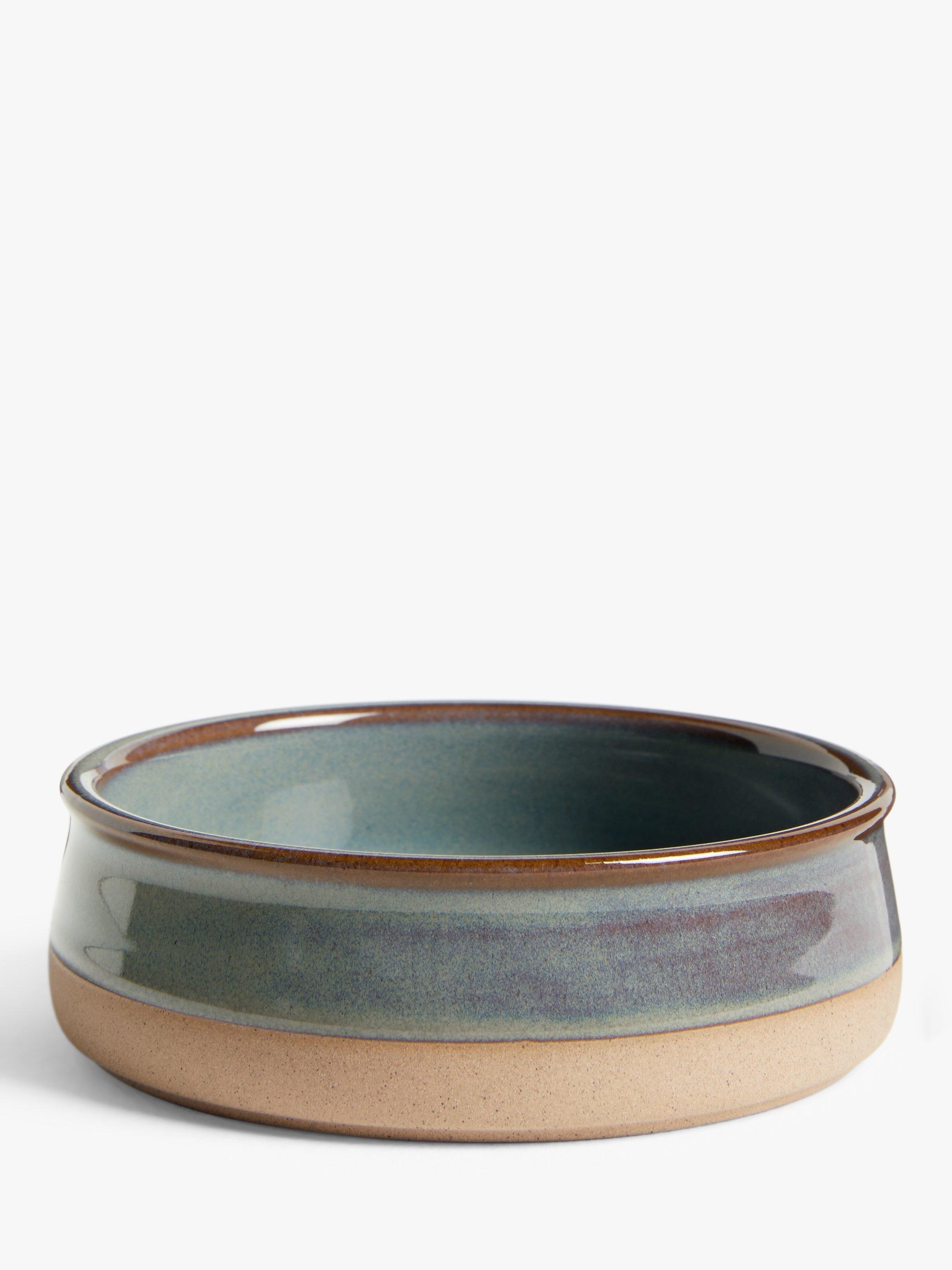 John Lewis Plain Ceramic Dog Bowl, Green