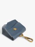 John Lewis Leather Poop Bag Holder, Blue