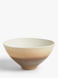 John Lewis Two Tone Stoneware Footed Bowl, 14.3cm, Natural
