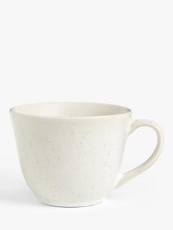 John Lewis Timeless Simplicity Stoneware Mug, 400ml, Speckled White