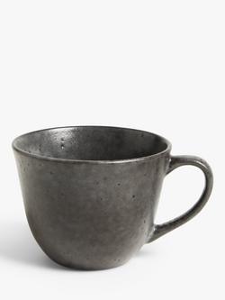 John Lewis Timeless Simplicity Stoneware Mug, 400ml, Speckled Grey