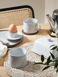 John Lewis Leckford Stoneware Egg Cup, Grey