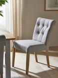 John Lewis Margo Button Back Dining Chair, FSC-Certified (Beech Wood), Brushed Tweed. Set of 2