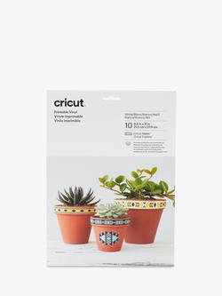 Cricut Printable Vinyl, Pack of 10, White, White