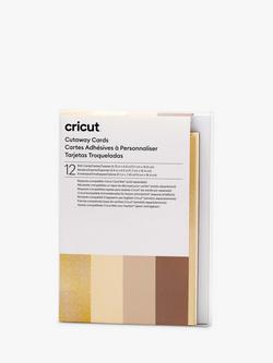 Cricut Cutaway Cards Pack of 12, (R40), L16.8 x W12.1cm, Natural