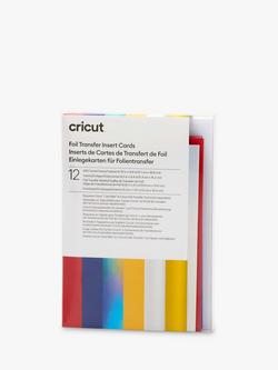 Cricut Foil Transfer Insert Cards, Pack of 12, Multi (R40), L16.8 x W12.1cm, Multi