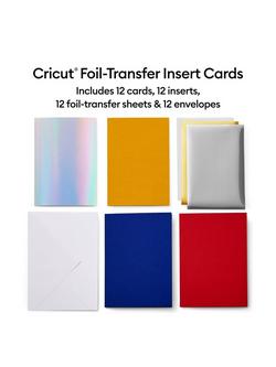 Cricut Foil Transfer Insert Cards, Pack of 12, Multi (R40), L16.8 x W12.1cm - view 2, Multi
