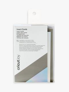Cricut Joy Insert Cards, Pack of 15, Silver Holographic (A1), L12.5 x W8.9cm