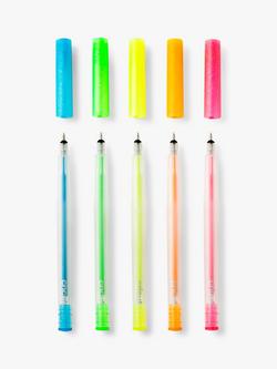 Cricut Glitter Gel Neon Pens, Pack of 5, Multi