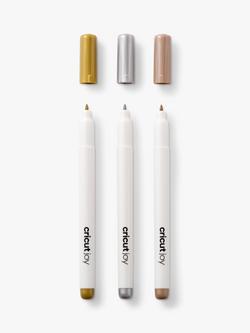 Cricut Joy Metallic Permanent Marker Pens, Pack of 3, Multi