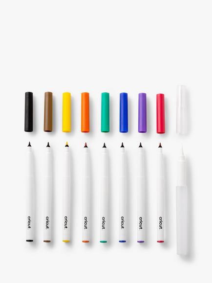 Cricut Watercolour Marker and Brush Set, Pack of 9, Multi