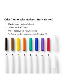 Cricut Watercolour Marker and Brush Set, Pack of 9 - view 2, Multi