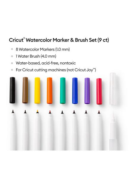 Cricut Watercolour Marker and Brush Set, Pack of 9 - view 2, Multi