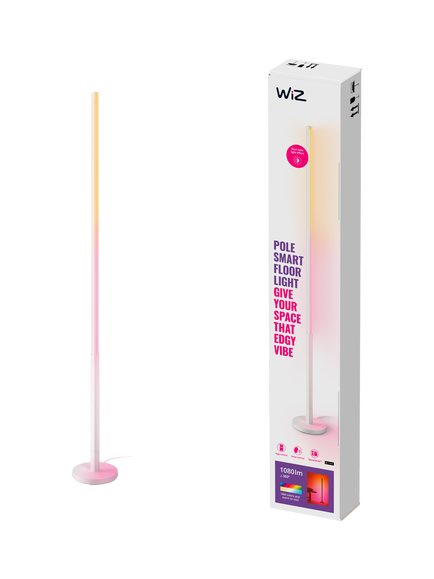 WiZ Smart LED Colour Pole Floor Lamp, White