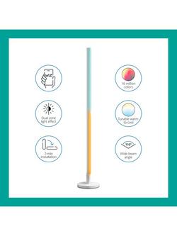 WiZ Smart LED Colour Pole Floor Lamp - view 2, White