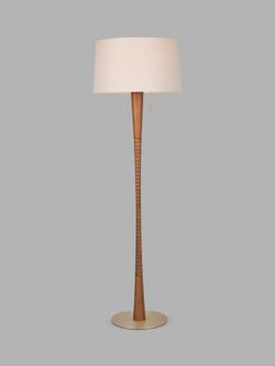 John Lewis Contour Floor Lamp, Brown/Gold, Brown/Gold