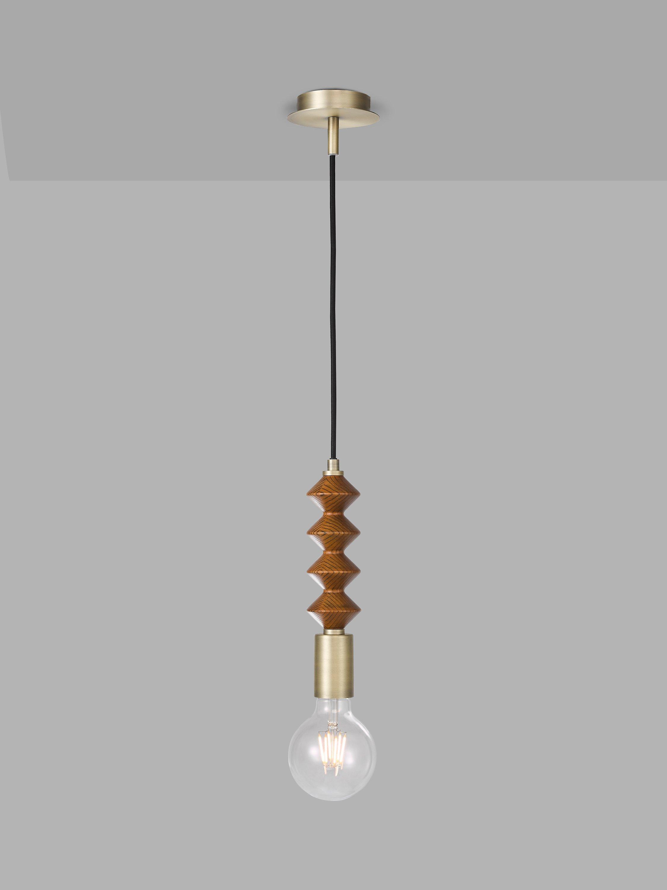 Swoon Franklin Pendant Ceiling Light, Brass