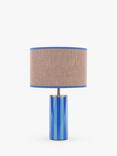 John Lewis + Matthew Williamson Candy Stripe Table Lamp, Bue