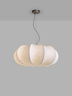 John Lewis Petula Oversized Pendant Ceiling Light, White, White