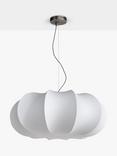 John Lewis Silk Fibre Oversize Pendant Ceiling Light, White