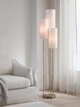 John Lewis Cluster Trio Shelf Floor Lamp, Brass